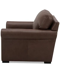 Radley Roll Arm 38" Leather Chair, Exclusively at Macy's