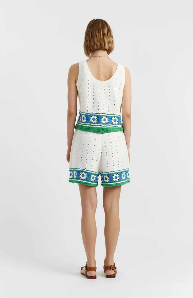 Chinti & Parker Women's Cotton Hand Crochet Vest