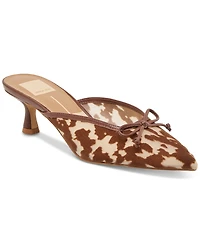 Dolce Vita Women's Cleo Bow Slip-On Kitten-Heel Mules