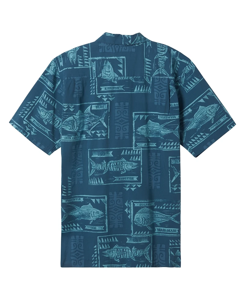 Quiksilver Waterman Men's Block Fish Woven Shirt