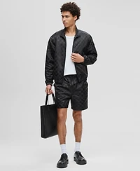 Mode of One Men's Check Jacquard Relaxed-Fit Track Jacket, Macy's Exclusive