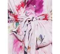 Sl Fashions Women's Floral-Print Chiffon High-Low Dress