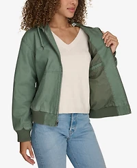 Levi's Women's Relaxed Hooded Bomber Jacket