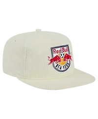 New Era Men's Cream New York Red Bulls 2025 Kickoff Snapback Golfer Hat