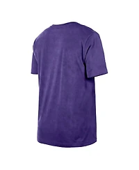 New Era Men's Purple Los Angeles Lakers Hardwood Classics Oversized Boxy Mineral Wash T-Shirt