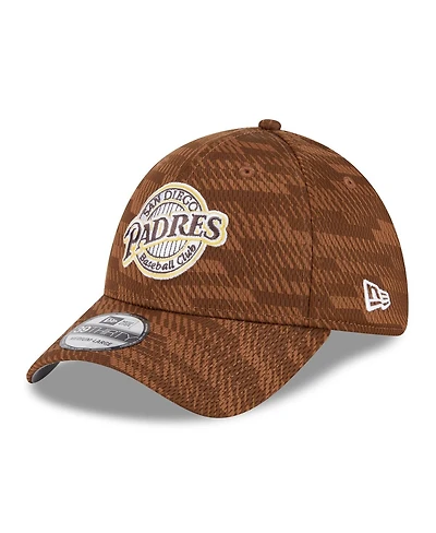 New Era Men's Brown San Diego Padres 2025 Mlb Clubhouse 39THIRTY Flex Hat