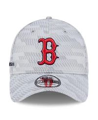 New Era Men's Gray Boston Red Sox 2025 Mlb Clubhouse 39THIRTY Flex Hat