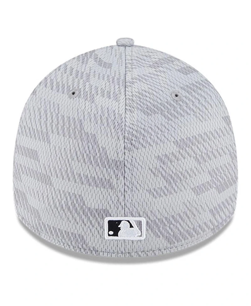 New Era Men's Gray Chicago White Sox 2025 Mlb Clubhouse 39THIRTY Flex Hat
