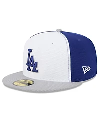 New Era Men's Royal/Gray Los Angeles Dodgers 2025 Mlb Clubhouse 59FIFTY Fitted Hat
