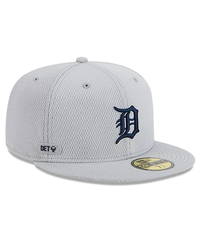 New Era Men's Gray Detroit Tigers 2025 Mlb Clubhouse 59FIFTY Fitted Hat