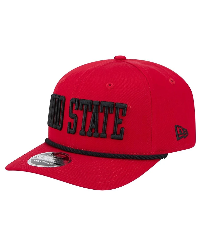 New Era Men's Red Ohio State Buckeyes 9SEVENTY Stretch-Snap Adjustable Hat