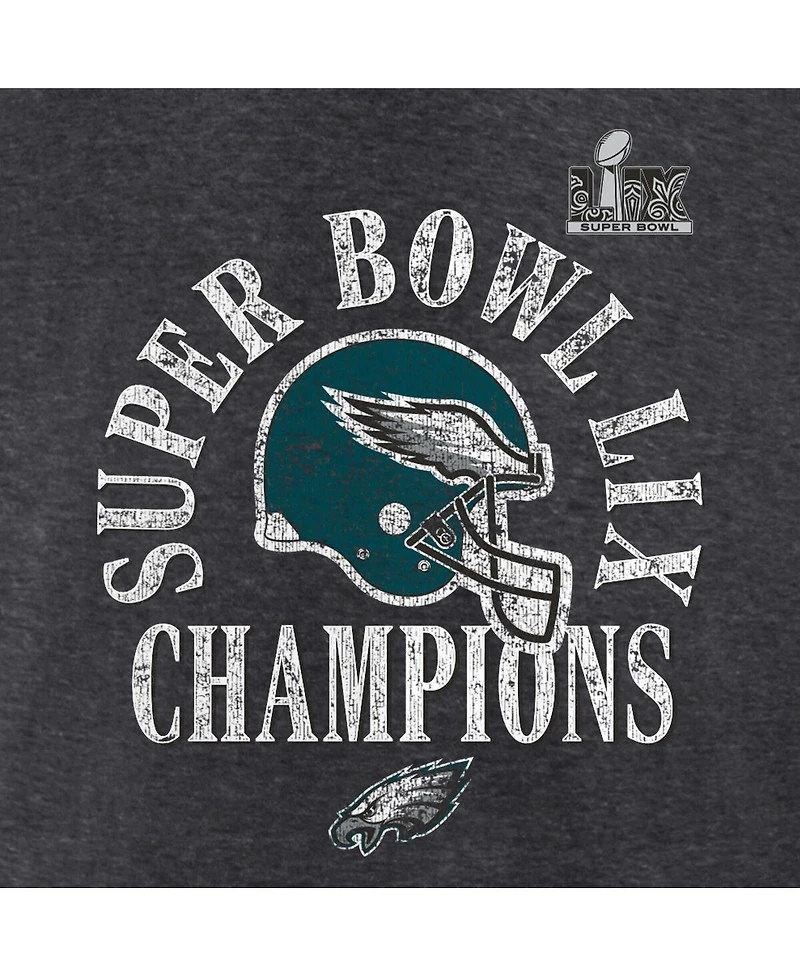 Fanatics Men's Heather Charcoal Philadelphia Eagles Super Bowl Lix Champions Big Tall Ring Season T-Shirt