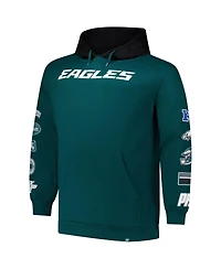 Fanatics Men's Green Philadelphia Eagles Big Tall Patched Out Pullover Hoodie