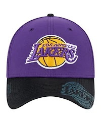 New Era Men's Purple Los Angeles Lakers Sport Night 39THIRTY Flex Hat