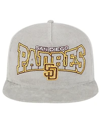 New Era Men's Gray San Diego Padres Corduroy Golfer Snapback Hat
