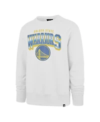 '47 Brand Men's White Golden State Warriors Spotlight Headline Pullover Sweatshirt