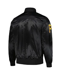 Pro Standard Men's Black Pittsburgh Pirates Wordmark Satin Full-Snap Jacket