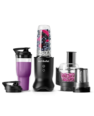 nutribullet Ultra Plus+ Compact Kitchen System with Food Processor and Coffee Grinder Attachments