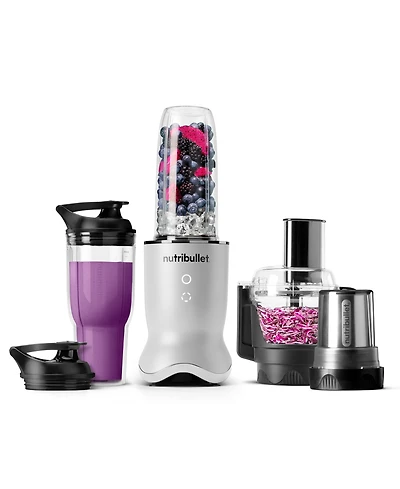 nutribullet Ultra Plus+ Compact Kitchen System with Food Processor and Coffee Grinder Attachments