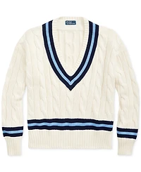 Polo Ralph Lauren Women's Cable-Knit Cotton Cricket Sweater