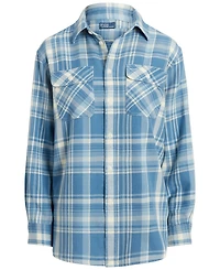 Polo Ralph Lauren Women's Plaid Cotton Twill Workshirt