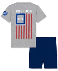 Under Armour Toddler & Little Boys Freedom Flag Logo Set