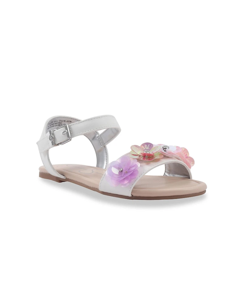 Jessica Simpson Toddler and Big Girls Rachel Gani Almond-Toe Flat Sandal