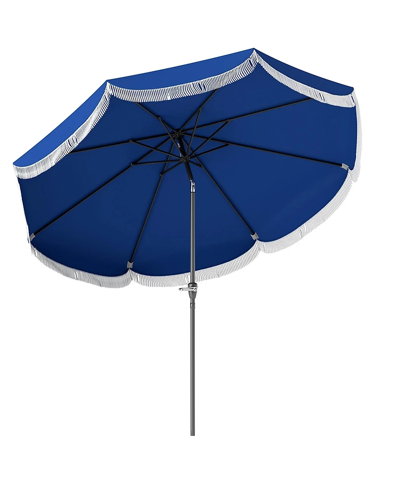 Outsunny 9FT Patio Umbrella Upf 30+ Vented Market Umbrella