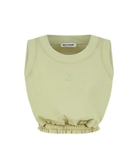 Nocturne Women's Crop Top with Printed Detail