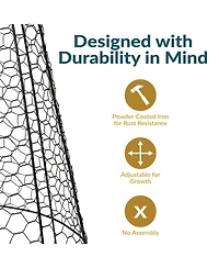 Chicken Wire Cloche Plant Protector with Removable Cover - 6-Pack