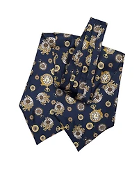 Elizabetta Men's Gilded Keeper - Silk Ascot Cravat Tie for Men