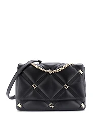 Pre-Owned Salvatore Ferragamo Small Vara Soft Studs Flap Bag Quilted Leather