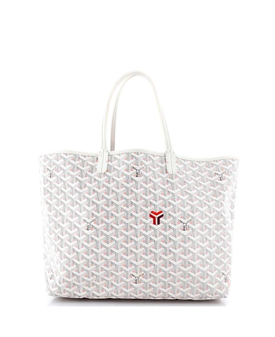Pre-Owned Goyard Pm Saint Louis Tote Claire Voie Coated Canvas