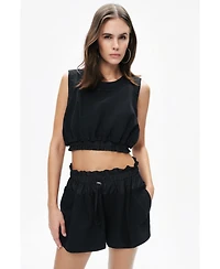 Nocturne Women's Mini Shorts with Printed Details