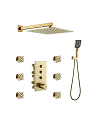 3-in-1 Thermostatic Shower System with Concealed Box Design - Easy Installation & Maximum Durability