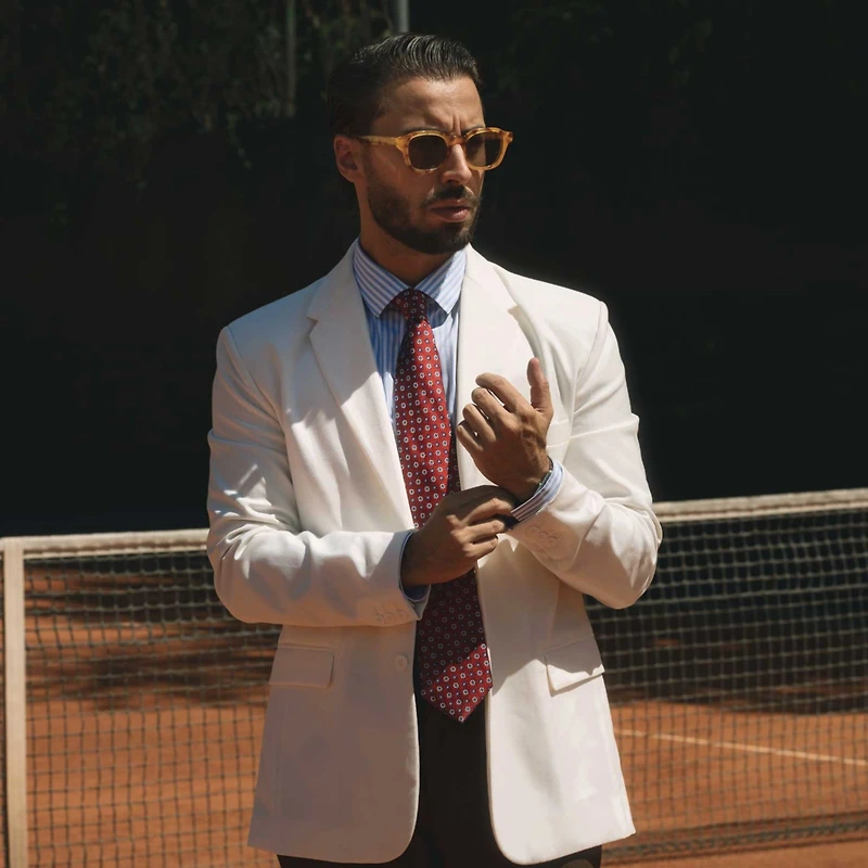 Elizabetta Big & Tall Umbria - Silk Jacquard Tie for Men