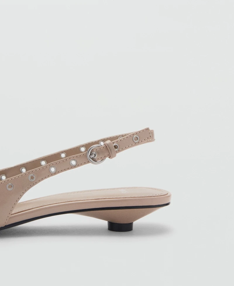 Mango Women's Die-Cut Kitten Shoes