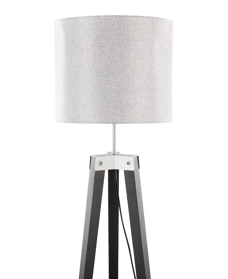 LumiSource Compass 58" Wood Floor Lamp