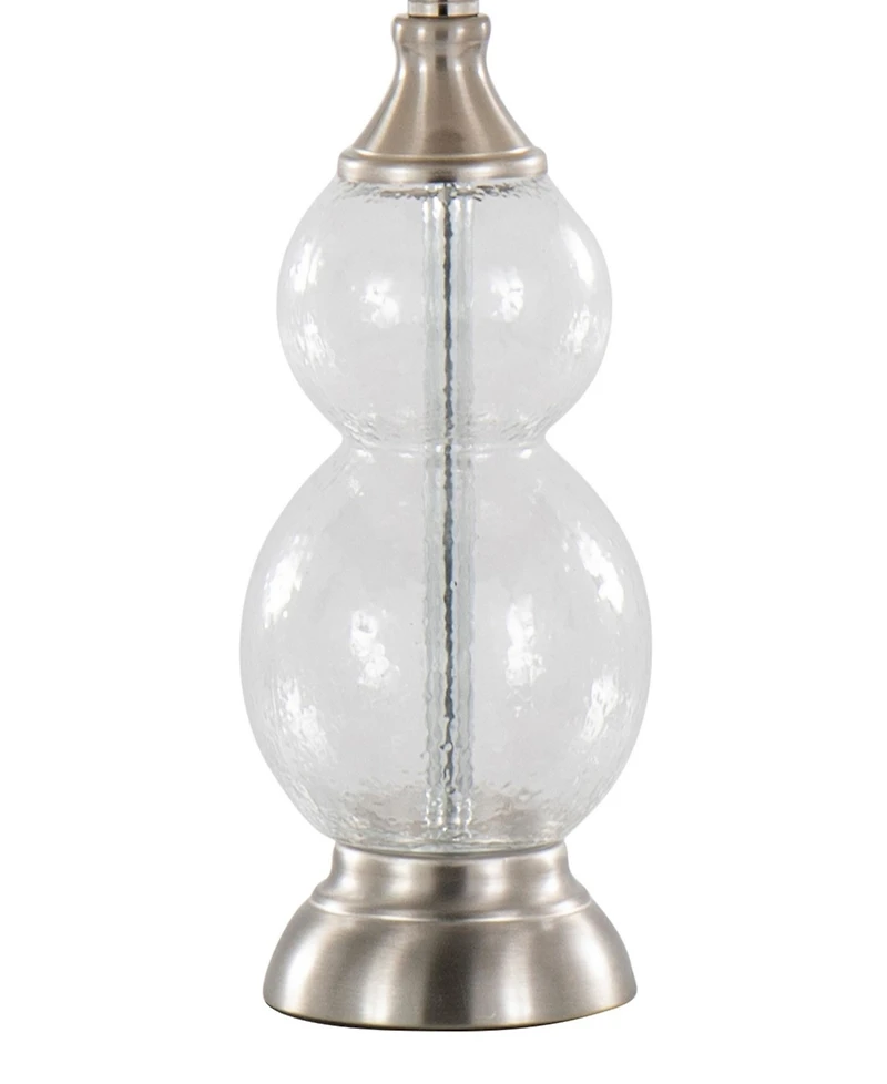LumiSource Belle 20" Glass Accent Lamp, Set of 2