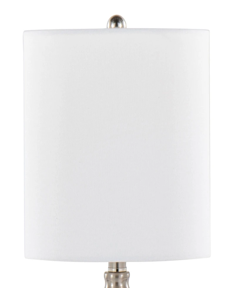 LumiSource Belle 20" Glass Accent Lamp, Set of 2