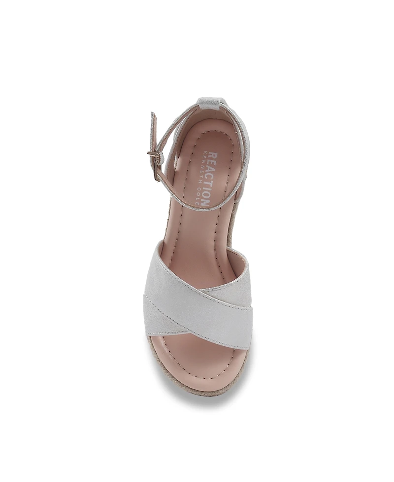 Kenneth Cole Reaction Little and Big Girls Anastasia Charlie Cork Wedge Sandals