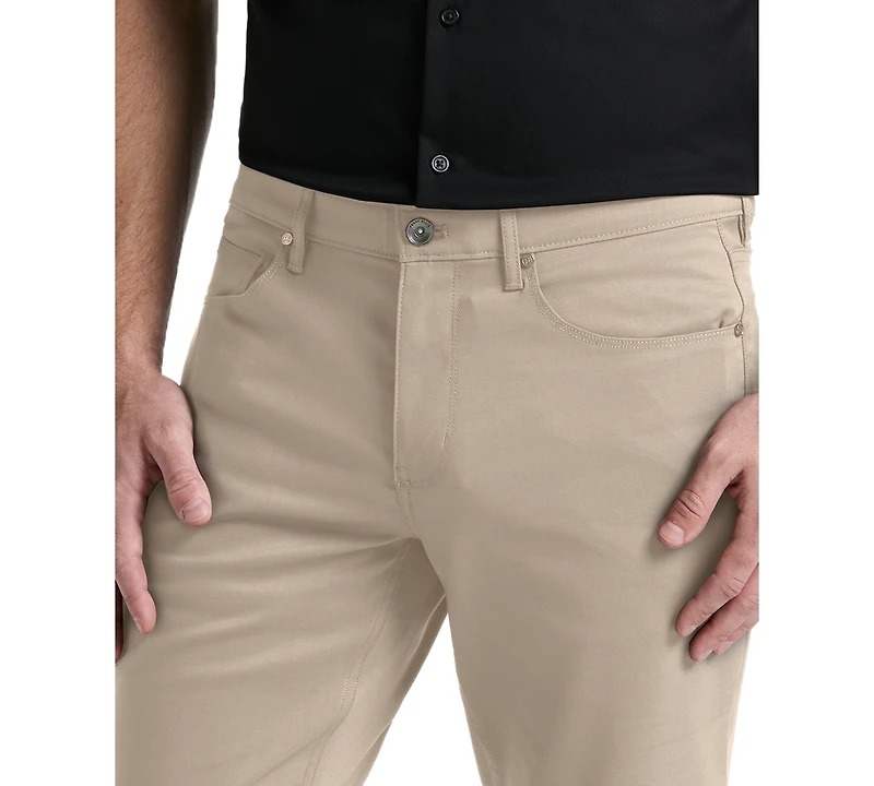Perry Ellis Men's Double-Weave Slim-Fit 5-Pocket Pants