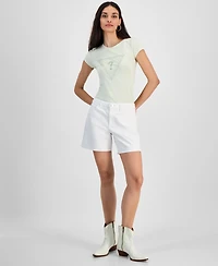 Guess Women's Super Relaxed High-Rise Denim Shorts