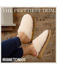 Minnetonka Women's Cerise Plush Slippers