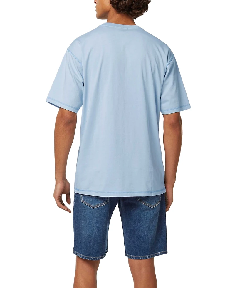 Scotch & Soda Men's Relaxed Fit Short Sleeve Crewneck Logo T-Shirt