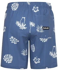 Hurley Big Boys Palm-Print Swim Trunks