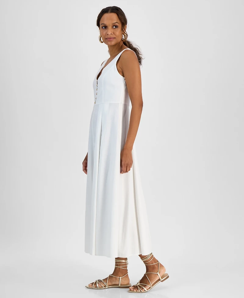 I.n.c. International Concepts Petite Sleeveless Button-Front Dress, Exclusively at Macy's