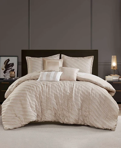 Madison Park Riva Jacquard 7-Pc. Comforter Set, Queen