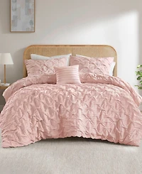510 Design Bailey Diamond Pucker Woven 4-Pc. Comforter Set, Full/Queen