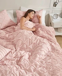 510 Design Bailey Diamond Pucker Woven 4-Pc. Comforter Set, King/California King